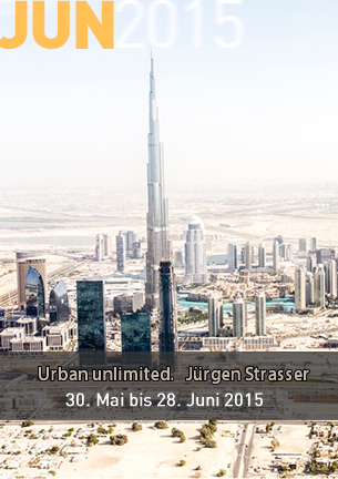 Jürgen Strasser • Fotografien

Als Fotograf ist Jürgen Strasser in den letzten beiden Jahren viel gereist. Unter dem Titel „Urban unlimited. Zukunft findet Stadt“ zeigt er in den Räumen der Galerie Altes Rathaus die Dimensionen und Strukturen moderner Metropolen und Megastädte. Zu sehen sind teils großformatige Fotografien aus Bangkok, Dubai, Hongkong, Kuala Lumpur, London, New York, Paris, Shanghai, Singapur und Tokio.