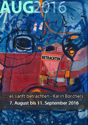 „…es sanft betrachten“
So lautet der Titel einer sommerlichen Ausstellung der Worpsweder Malerin Karin Borchers vom 07. August bis zum 11. September 2016 in der Galerie Altes Rathaus.