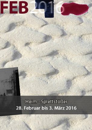 Die gemeinsame Ausstellung von Uta-Maria Heim und Peter-Jörg Splettstößer ist eine Ausstellung, die Lyrik und Zeichnung gleichberechtigt nebeneinander zeigt und den Besucher veranlasst, grundsätzlich unterschiedliche Medien wahrzunehmen und zu lesen.