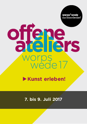 Schnuppern Sie Atelieratmosphäre und kommen Sie ins Gespräch mit Worpsweder Künstlern und Kunsthandwerkern!

Jedes Jahr am zweiten Juli-Wochenende können Besucher vieler Orts in und um das Künstlerdorf Worpswede Kunst dort erleben, wo sie entsteht. Über die Hälfte der ortsansässigen Kunstschaffenden öffnen ihre Türen und gewähren dem kunstinteressierten Publikum einen Blick hinter die Kulissen künstlerischer Produktion und lassen sich bei der Arbeit über die Schulter schauen.